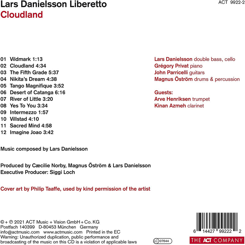 Danielsson Lars - Cloudland Cd 0614427992222