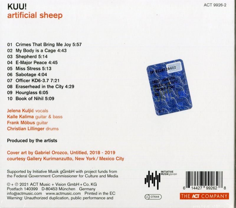 Kuu! - Artificial Sheep (Digipack) Cd 0614427992628