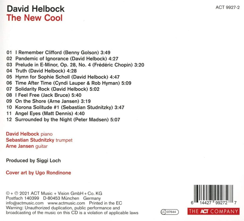 Helbock David - The New Cool (Digipack) CD 0614427992727