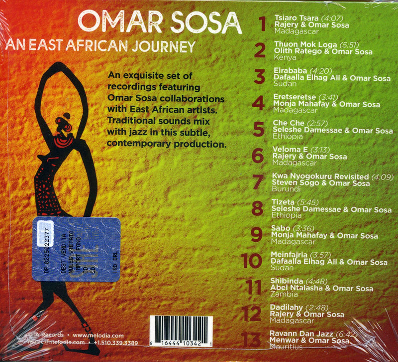 Sosa Omar - An East African Journey Cd 0616444103421