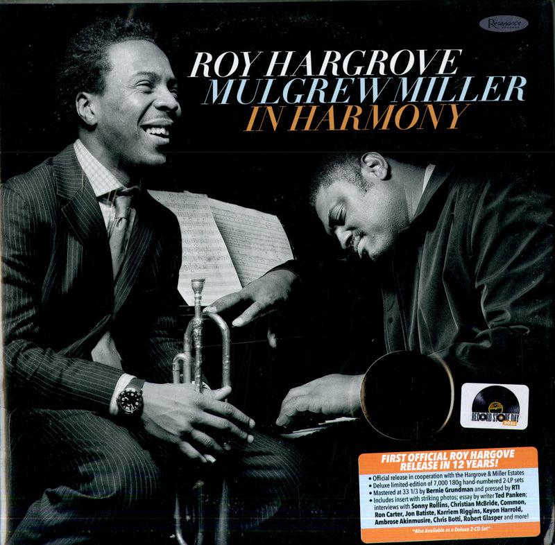 Hargrove Roy, Miller Mulgrew - In Harmony (180 Gr. 2 Lp + Booklet Limited Edt.) (Rsd 21) Lp 0617270122587