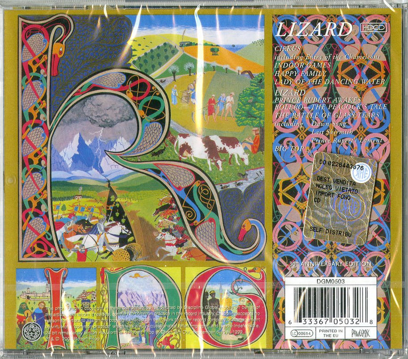 King Crimson - Lizard Cd 0633367050328