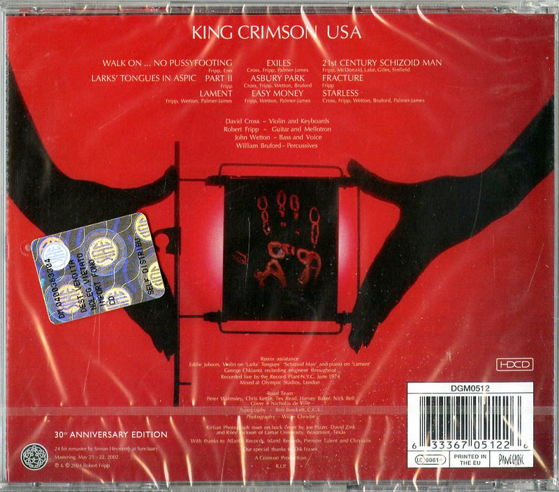 King Crimson - Usa CD 0633367051226