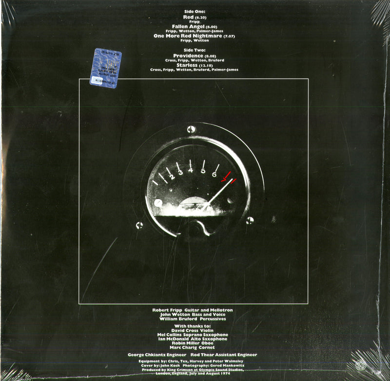 King Crimson - Red (Contiene Remix E RaritÃ  Limited Edt.) Lp 0633367792211