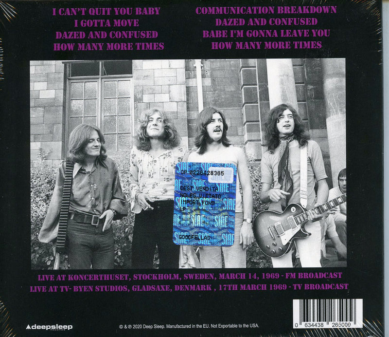 Led Zeppelin - Scandinavian Broadcasts 1969 Cd 0634438265009