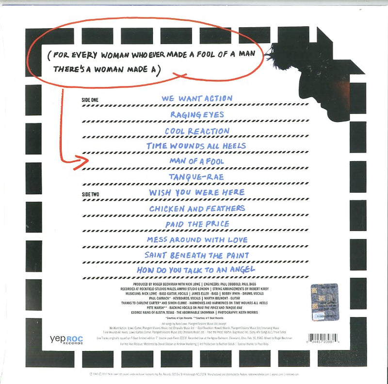 Lowe Nick - The Abominable Showman Lp 0634457239814