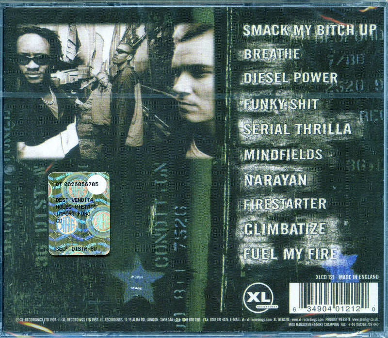 Prodigy - The Fat Of The Land Cd 0634904012120