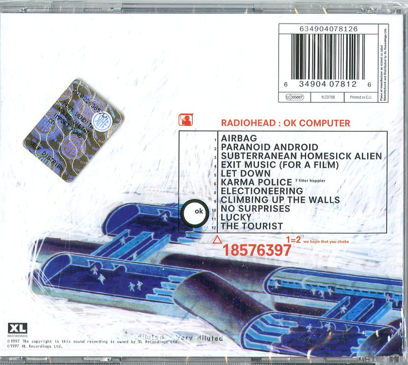 Radiohead - Ok Computer Cd 0634904078126