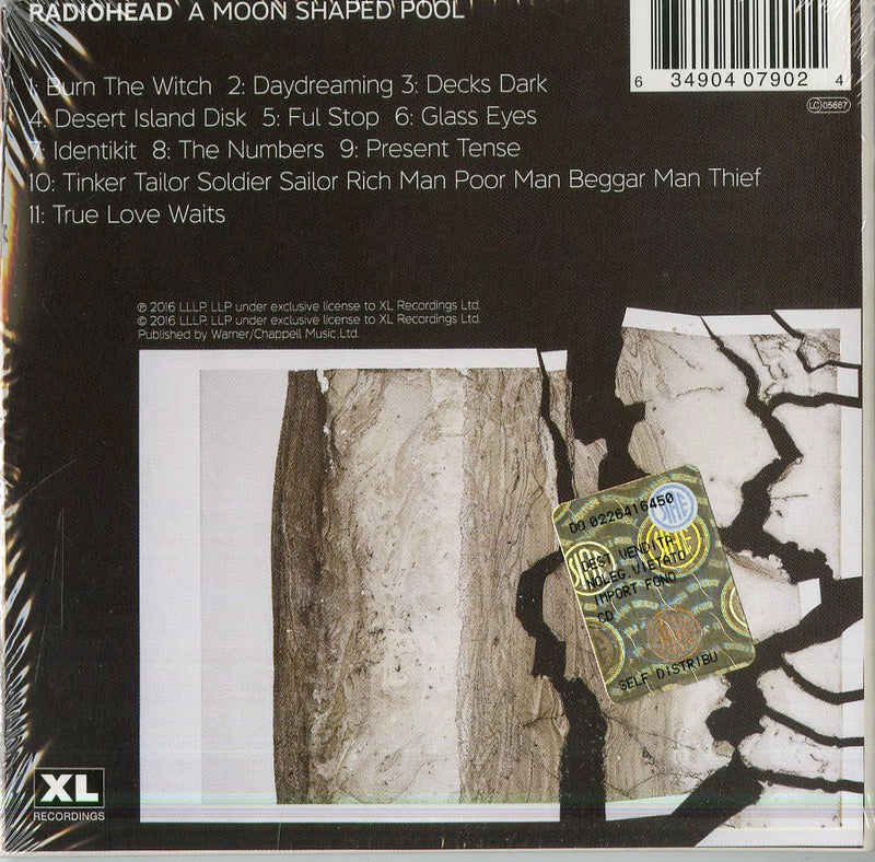Radiohead - A Moon Shaped Pool Cd 0634904079024