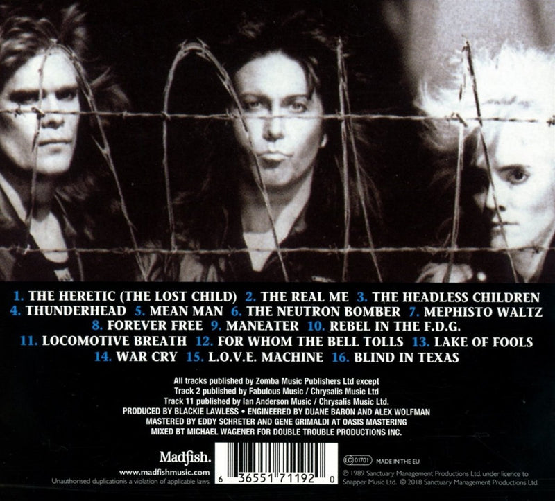 W.A.S.P. - The Headless Children Cd 0636551711920