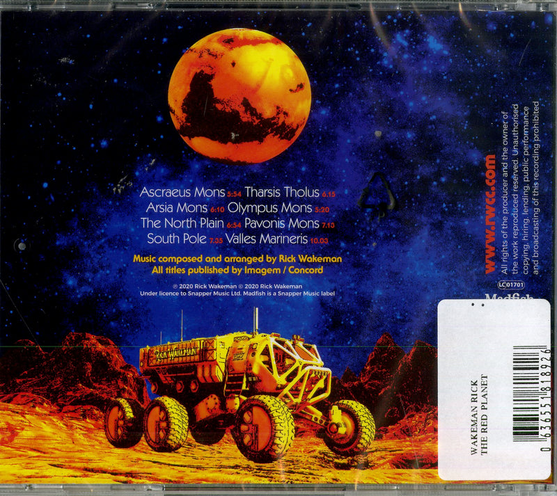 Wakeman Rick - The Red Planet Cd 0636551818926