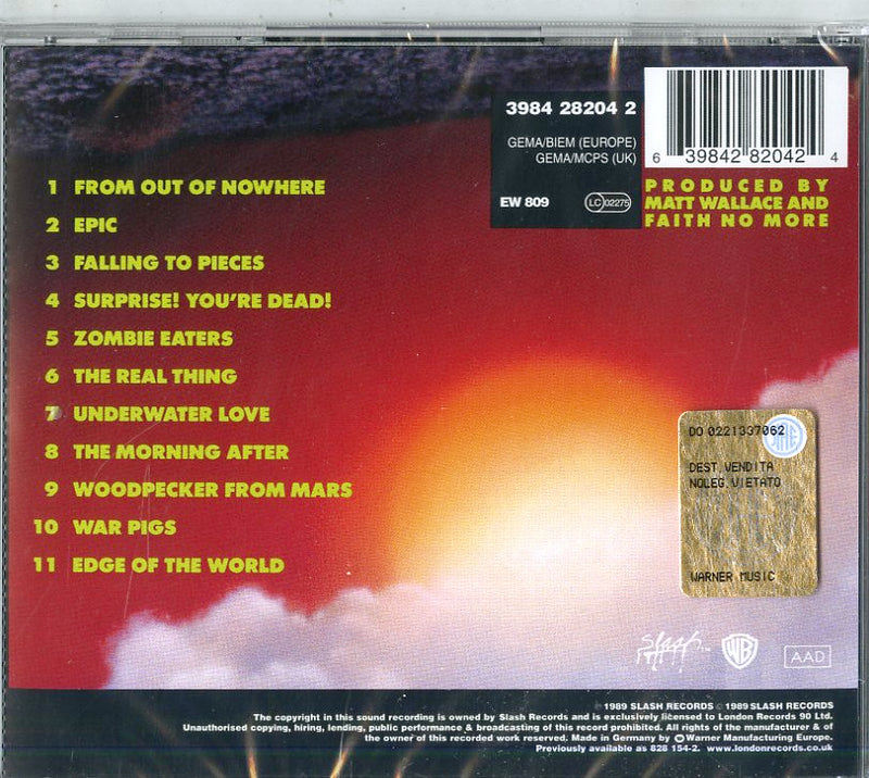 Faith No More - The Real Thing CD 0639842820424