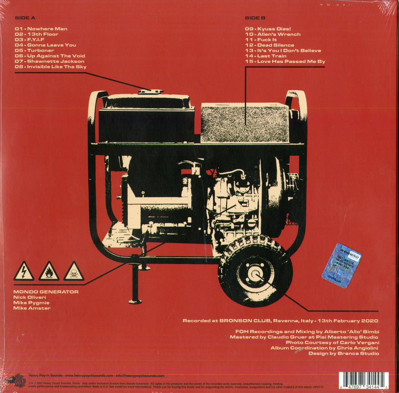 Mondo Generator - Live At Bronson Lp 0647697341445