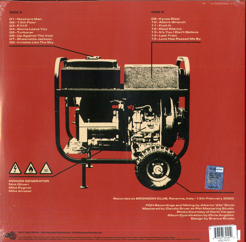 Mondo Generator - Live At Bronson (Vinyl Clear Blue) Lp 0647697341452