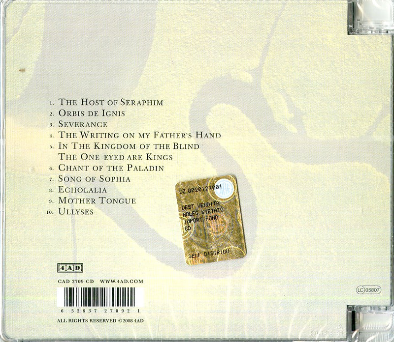 Dead Can Dance - The Serpent'S Egg-Remastered Cd 0652637270921