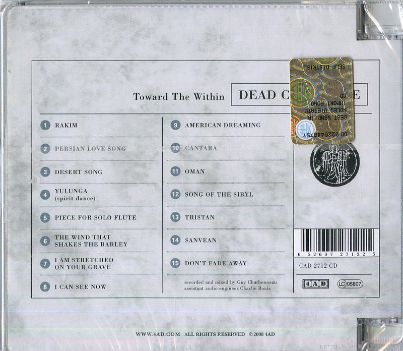 Dead Can Dance - Toward The Within-Remastered Cd 0652637271225