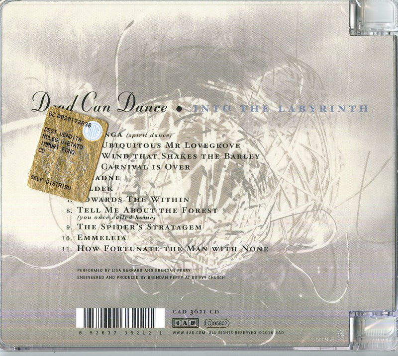 Dead Can Dance - Into The Labyrinth (New Edt.) Cd 0652637362121