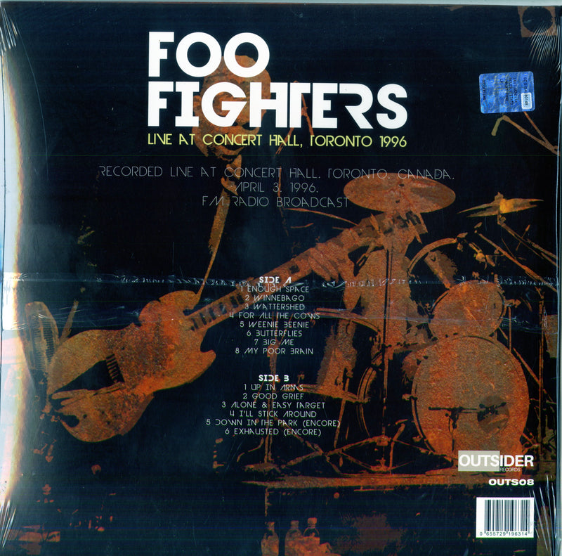 Foo Fighters - Live At Concert Hall, Toronto 1996 Lp 0655729196314