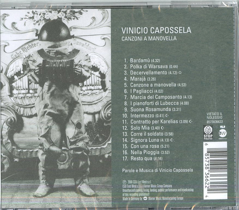 Capossela Vinicio - Canzoni A Manovella Cd 0685738366224