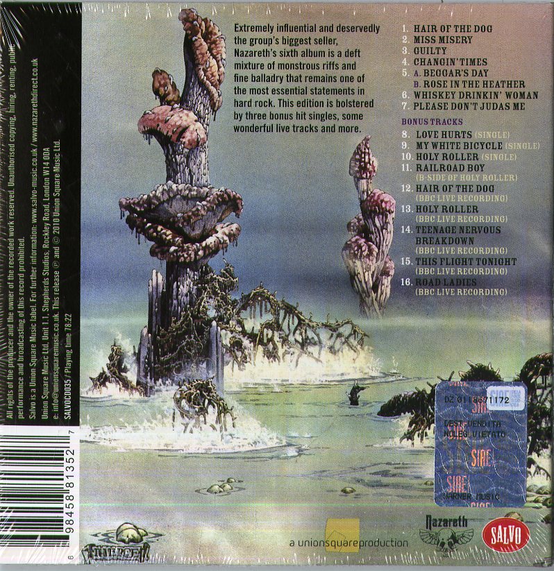 Nazareth - Hair Of The Dog Cd 0698458813527