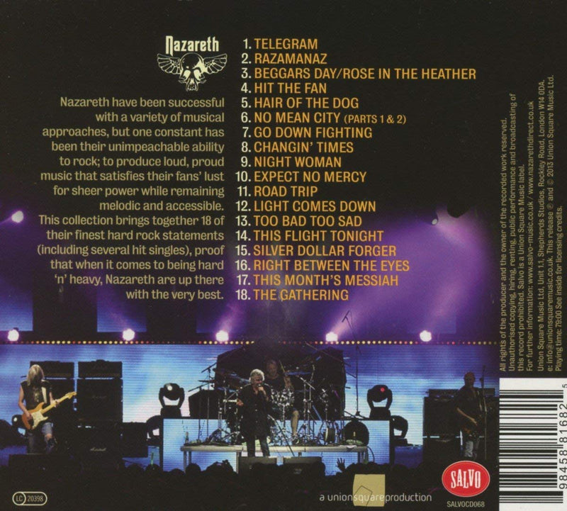 Nazareth - Hard 'N' Heavy Cd 0698458816825