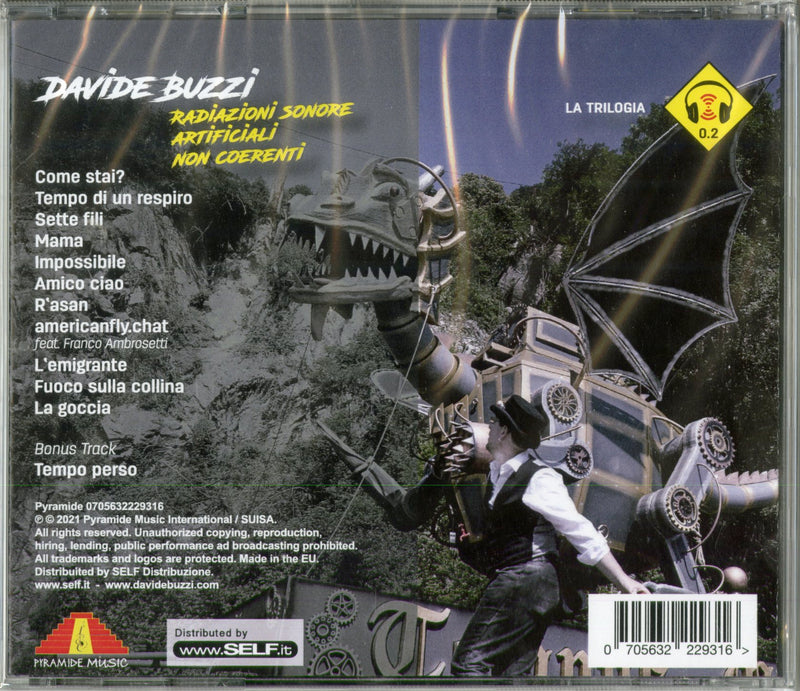Buzzi Davide - Radiazioni Sonore Artificiali Non Coerenti Cd 0705632229316