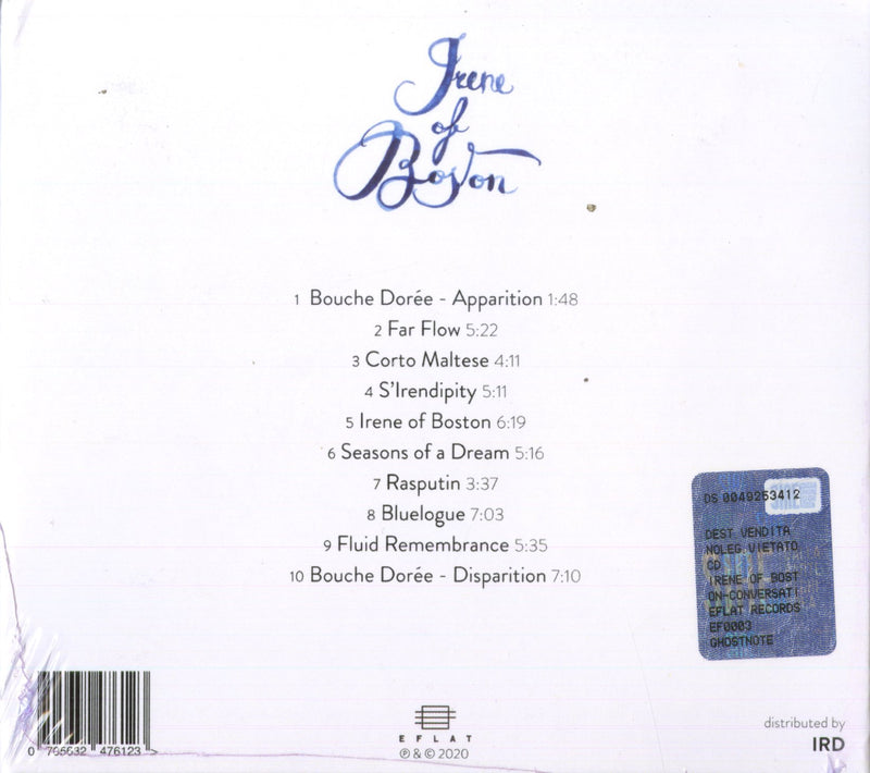 Cafiso Francesco - Irene Of Boston Cd 0705632476123