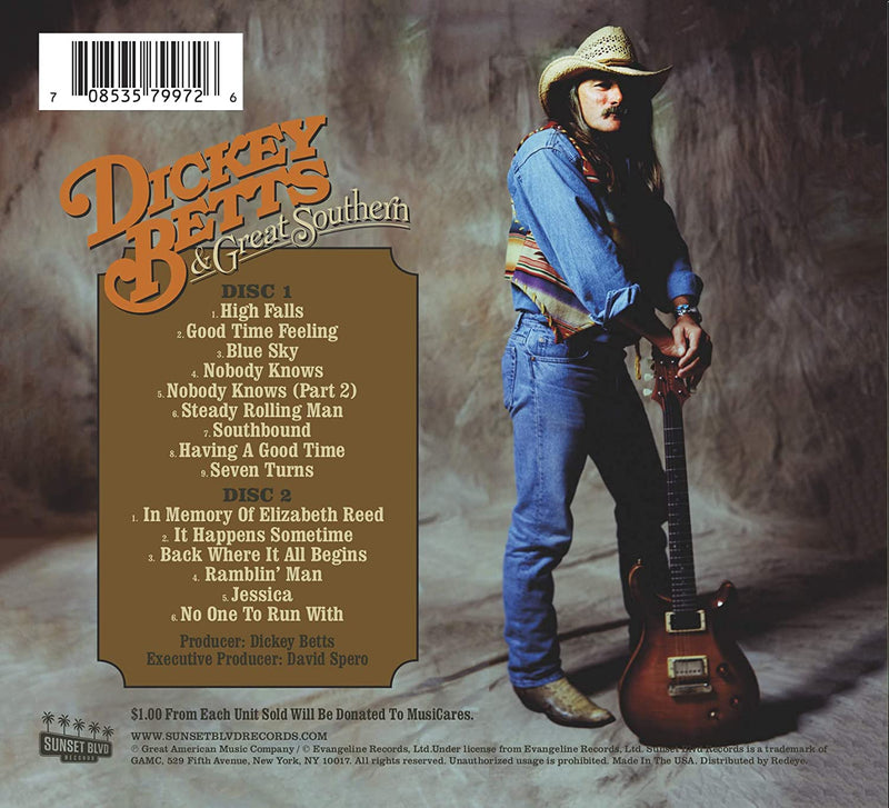 Betts Dickey - Official Bootleg Vol.1 Cd 0708535799726