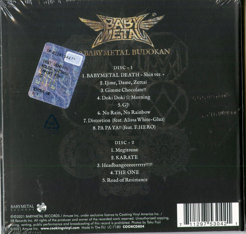 Babymetal - 10 Babymetal Budokan Cd 0711297530421