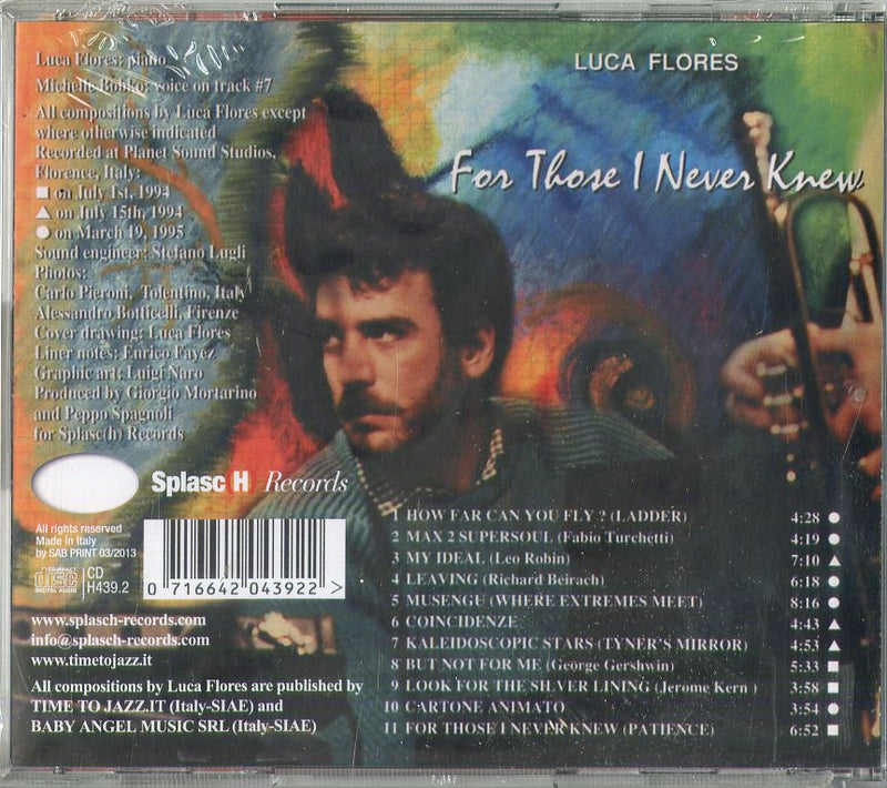 Flores Luca - For Those I Never Knew Cd 0716642043922