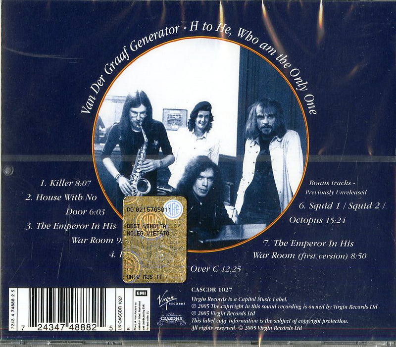 Van Der Graaf Generator - H To He Who Am The Only One(Bonus) Cd 0724347488825