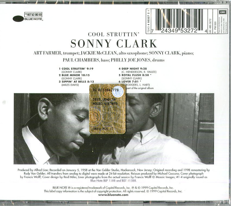 Clark Sonny - Cool Struttin' Cd 0724349532724