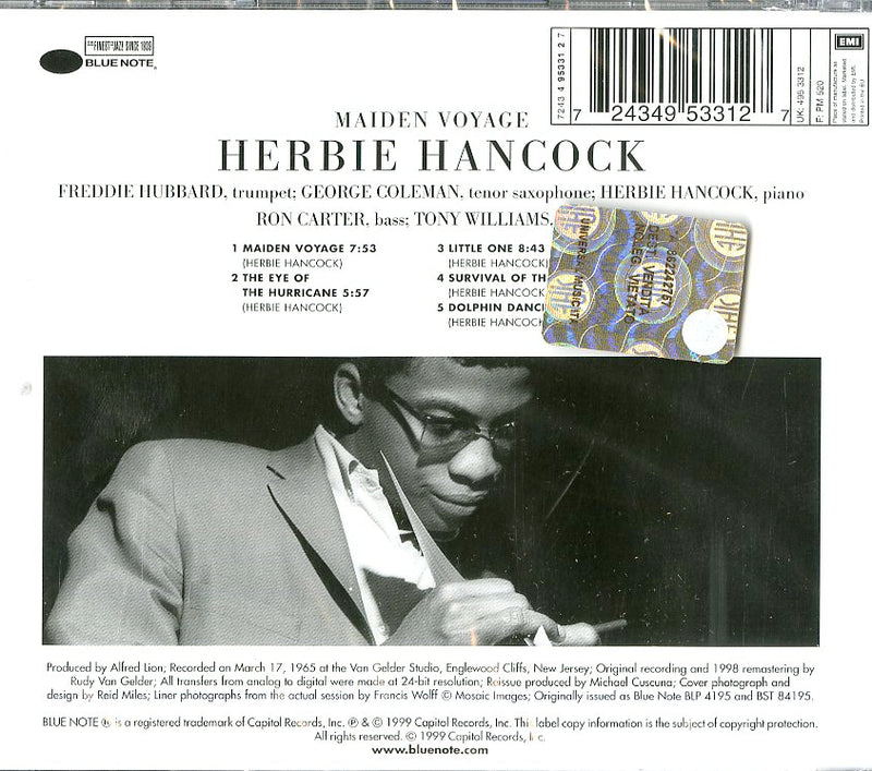 Hancock Herbie - Maiden Voyage Cd 0724349533127