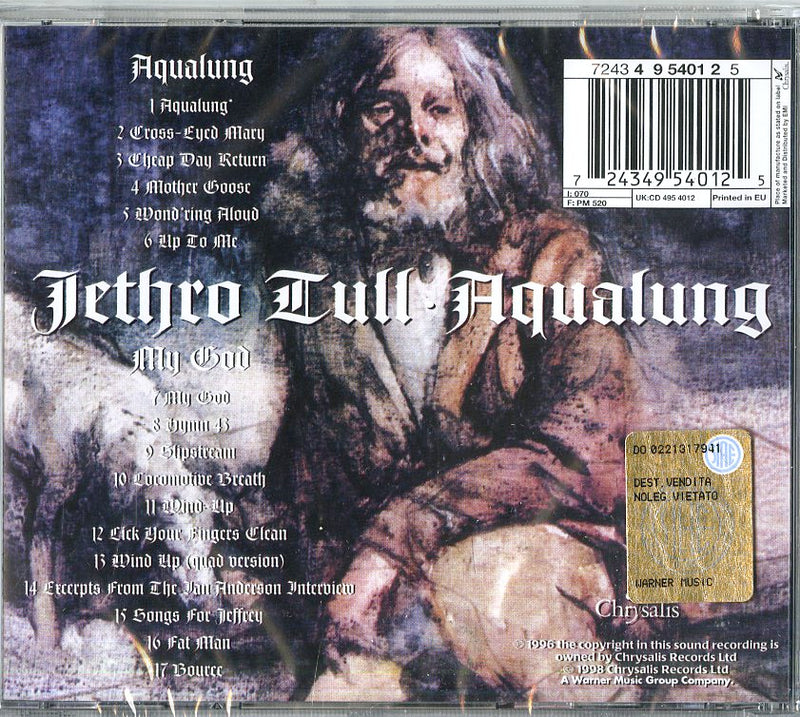 Jethro Tull - Aqualung Cd 0724349540125