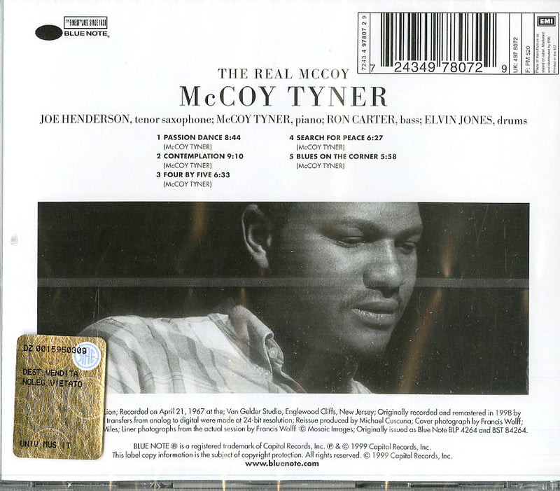 Tyner Mc Coy - The Real Mccoy Cd 0724349780729