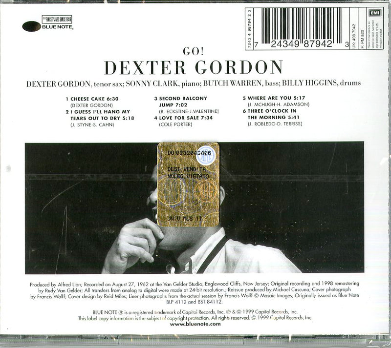Gordon Dexter - Go Cd 0724349879423
