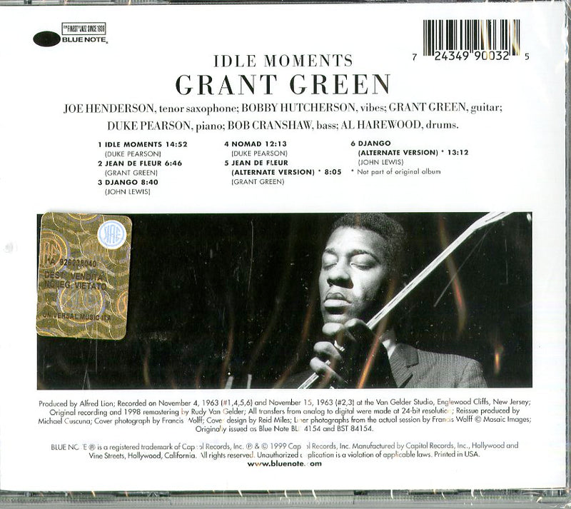 Green Grant - Idle Moments Cd 0724349900325