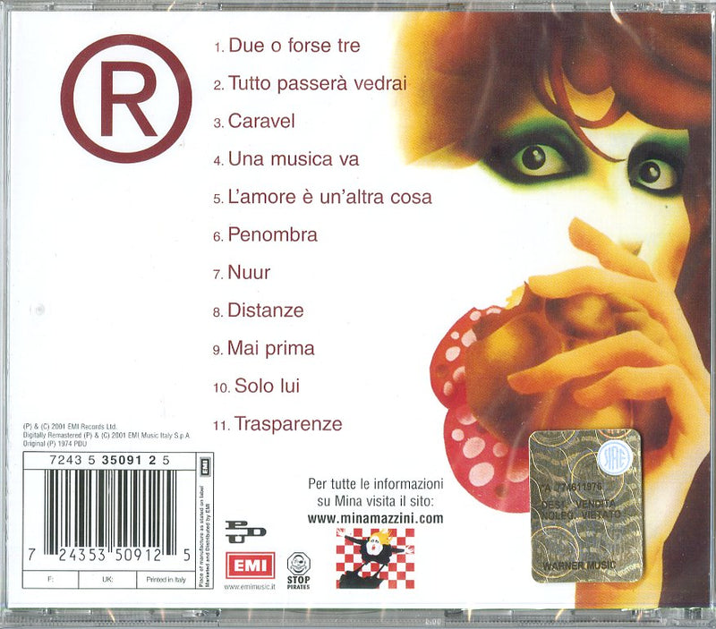 Mina - Mina "R" Cd 0724353509125
