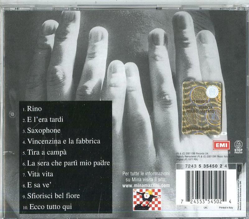 Mina - Mina Quasi Jannacci Cd 0724353545024