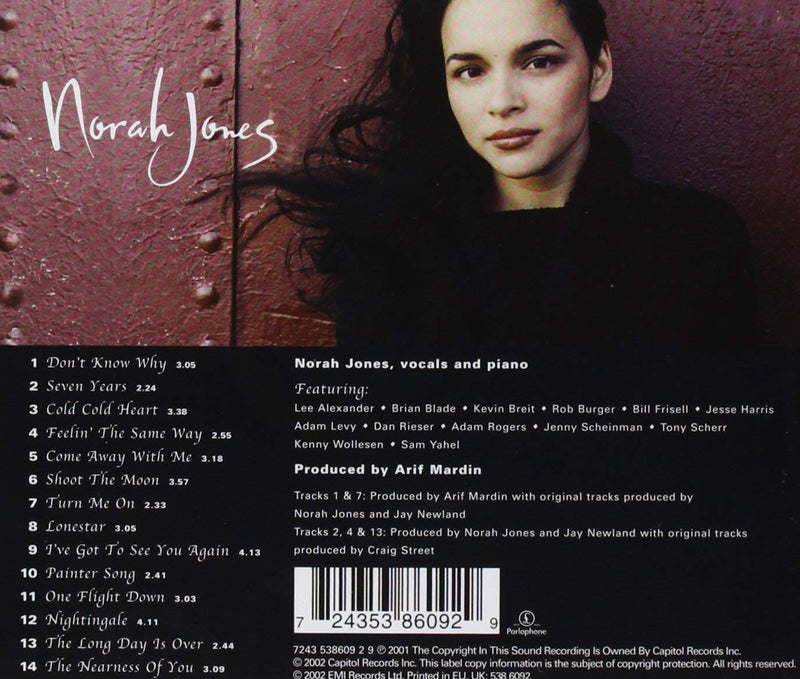 Jones Norah - Come Away With Me Cd 0724353860929