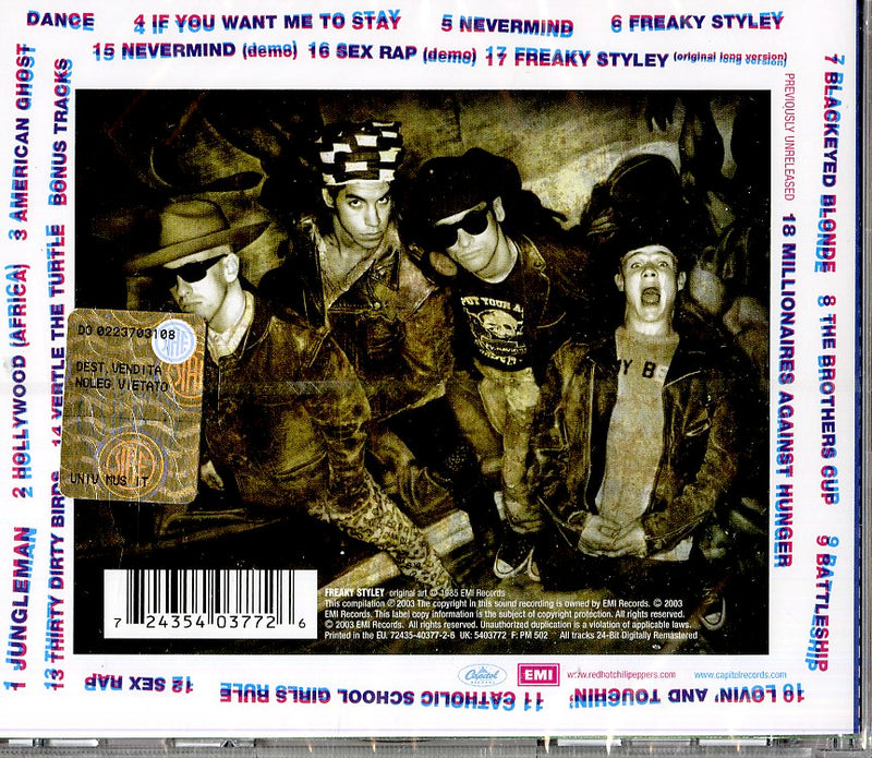 Red Hot Chili Peppers - Freaky Styley Cd 0724354037726