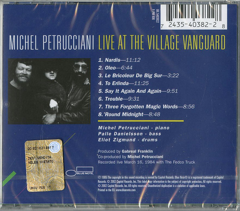 Petrucciani Michel - Live At The Village Vanguard Cd 0724354038228