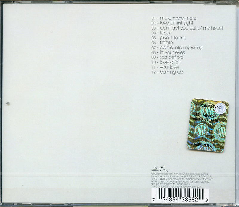 Minogue Kylie - Fever Cd 0724354336829