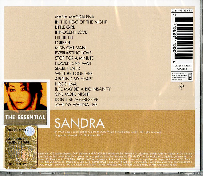 Sandra - Essential Cd 0724358143324