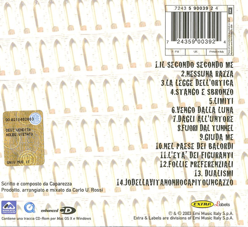 Caparezza - Verita' Supposte Cd 0724359003924