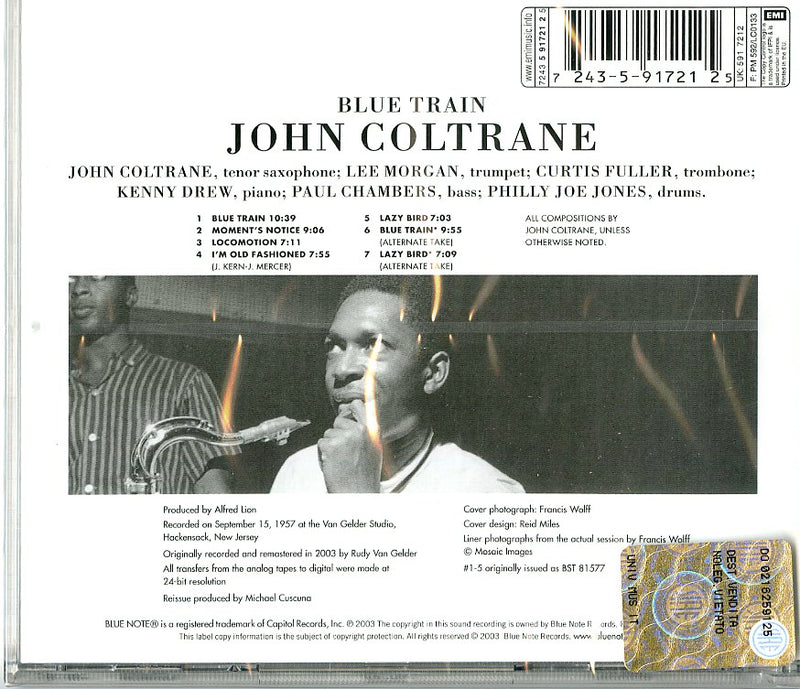 Coltrane John - Blue Train Cd 0724359172125