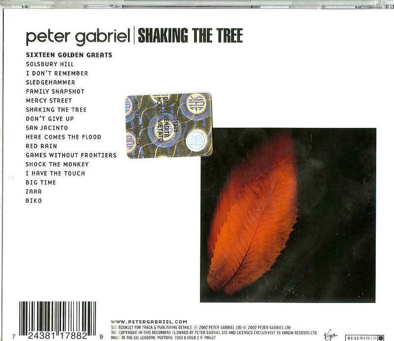 Gabriel Peter - Shaking The Tree 16 Golden Greats Cd 0724381178829