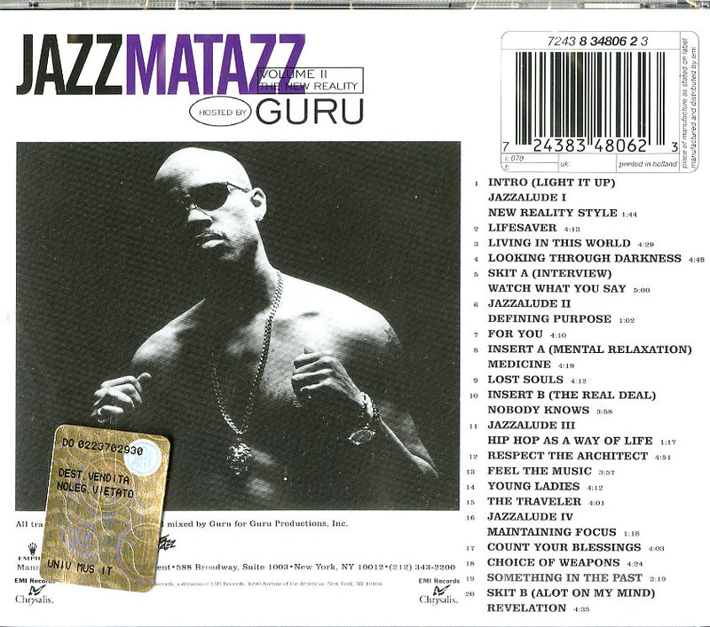 Guru - Jazzmatazz Volume Ii The New Reality CD 0724383480623