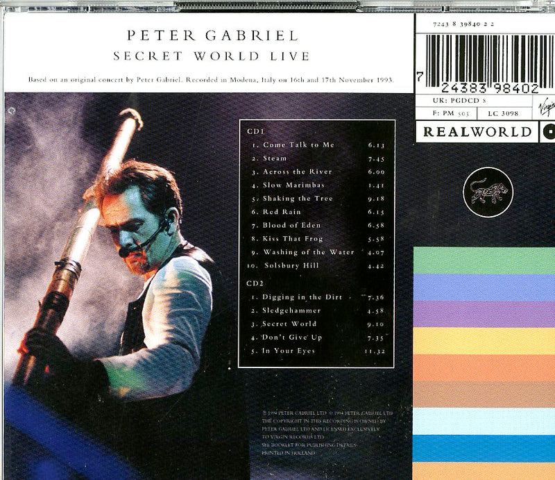 Gabriel Peter - Secret World Live Cd 0724383984022