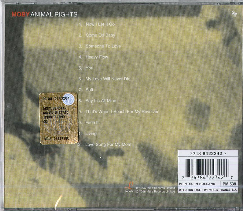 Moby - Animal Rights Cd 0724384223427